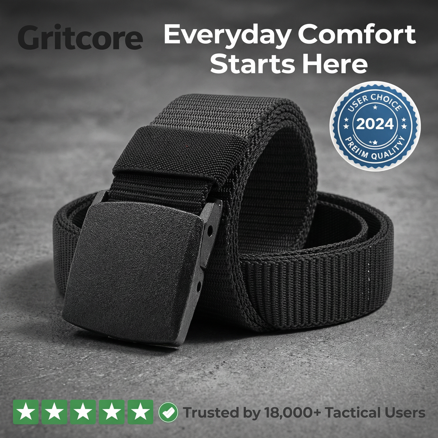 GRITCORE Phantom™ Tactical Belt