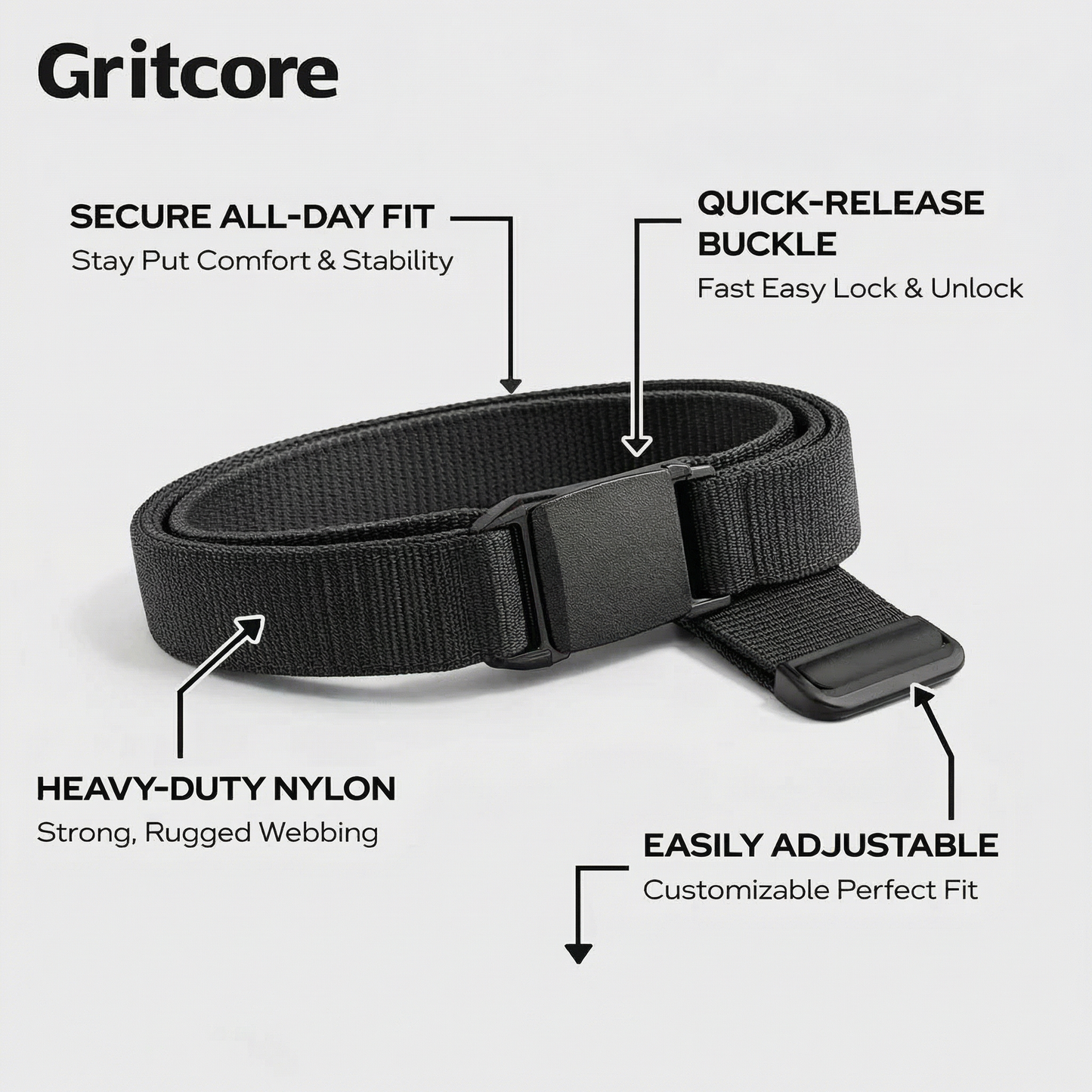 GRITCORE Phantom™ Tactical Belt